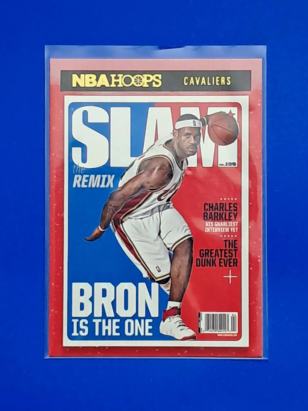 Lebron James 2021-22 NBA Hoops Gold Slam Magazine NBA Basketball Card